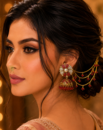 Elegant Handcrafted Jewelry Sahara Jhumki – Timeless Elegance